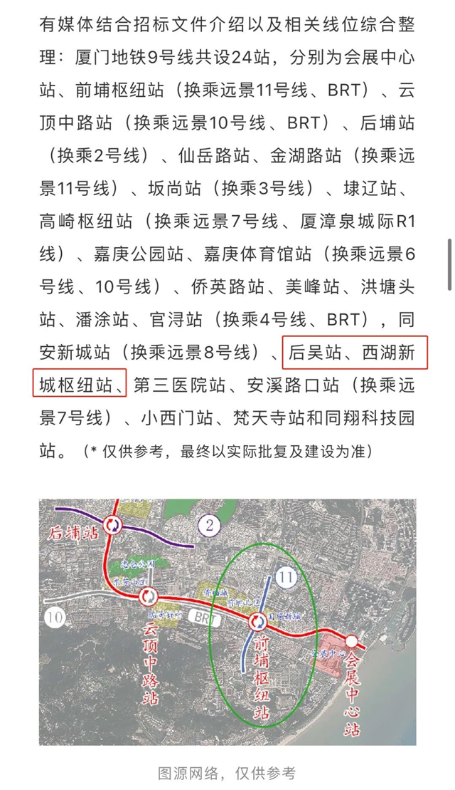 拟11月开工！地铁6号线又有大动作！同安人民有福了！——九房网