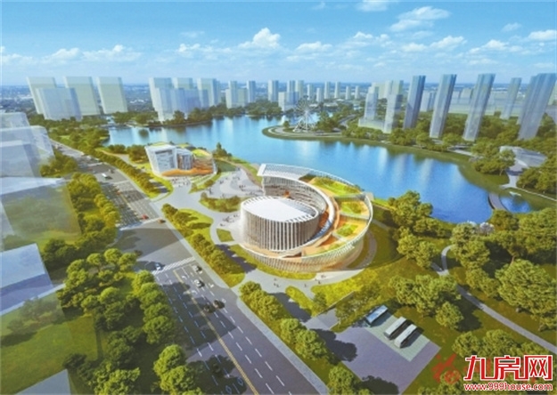 市群众艺术馆、市少儿图书馆新馆主体结构封顶——九房网 市群众艺术馆、市少儿图书馆新馆主体结构封顶——九房网