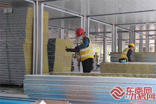 宁德蕉城区漳湾国际健康方舱驿站一期封顶 即将投入使用——九房网