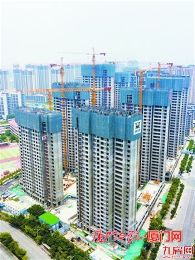 厦门捷报频传!孚中央北安置房项目首栋高层住宅主体结构封顶——九房网 厦门捷报频传!孚中央北安置房项目首栋高层住宅主体结构封顶——九房网