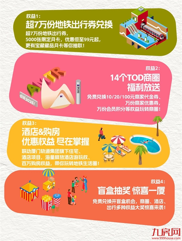 厦门地铁邀你一起happy！2024厦门地铁生活节专属福利全面上线！——九房网